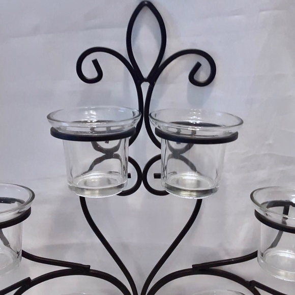 Eight Votive Candle Holder Wall Sconce - Picture 3 of 5